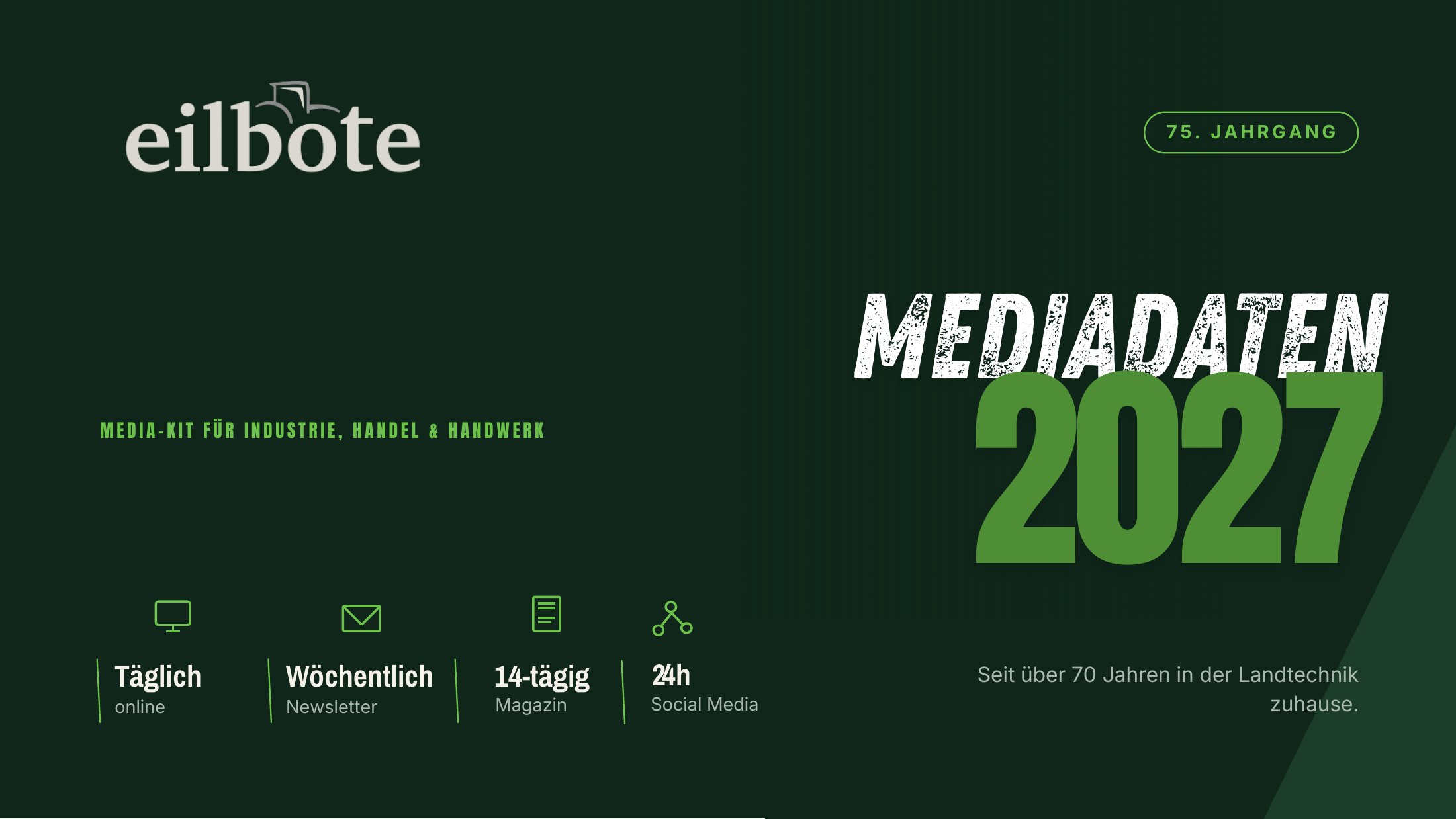 Titelseite der eilbote Mediadaten 2027